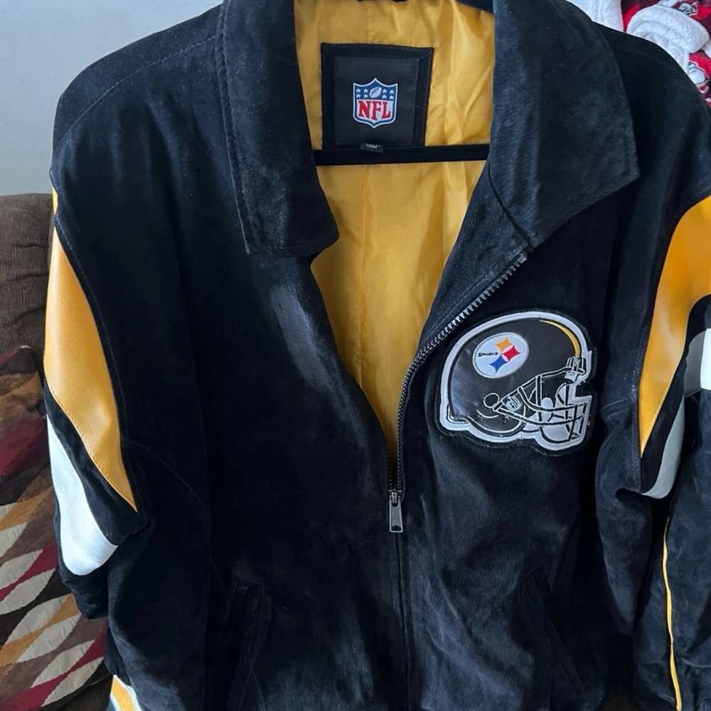 NFL Black and Gold Jacket with White Details